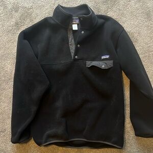 Patagonia Men’s Snap T Fleece Pullover Black Medium